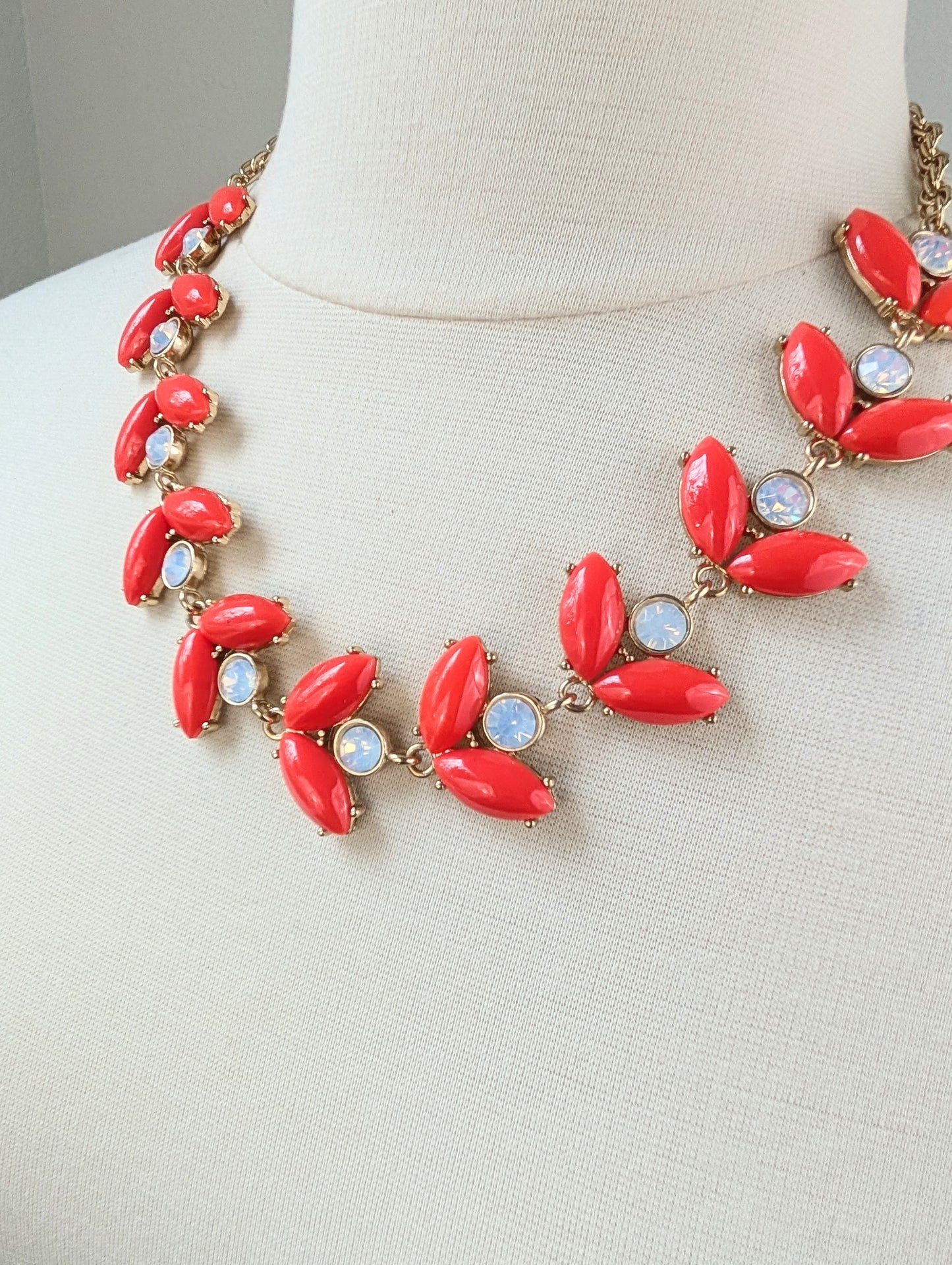 Red Wheat Head Necklace