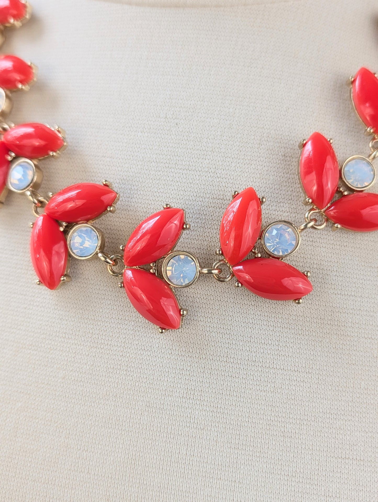 Red Wheat Head Necklace