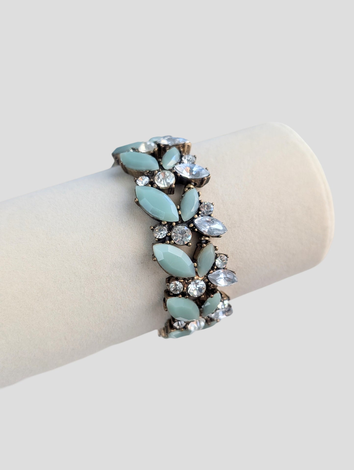 Mint Rhinestone Bracelet