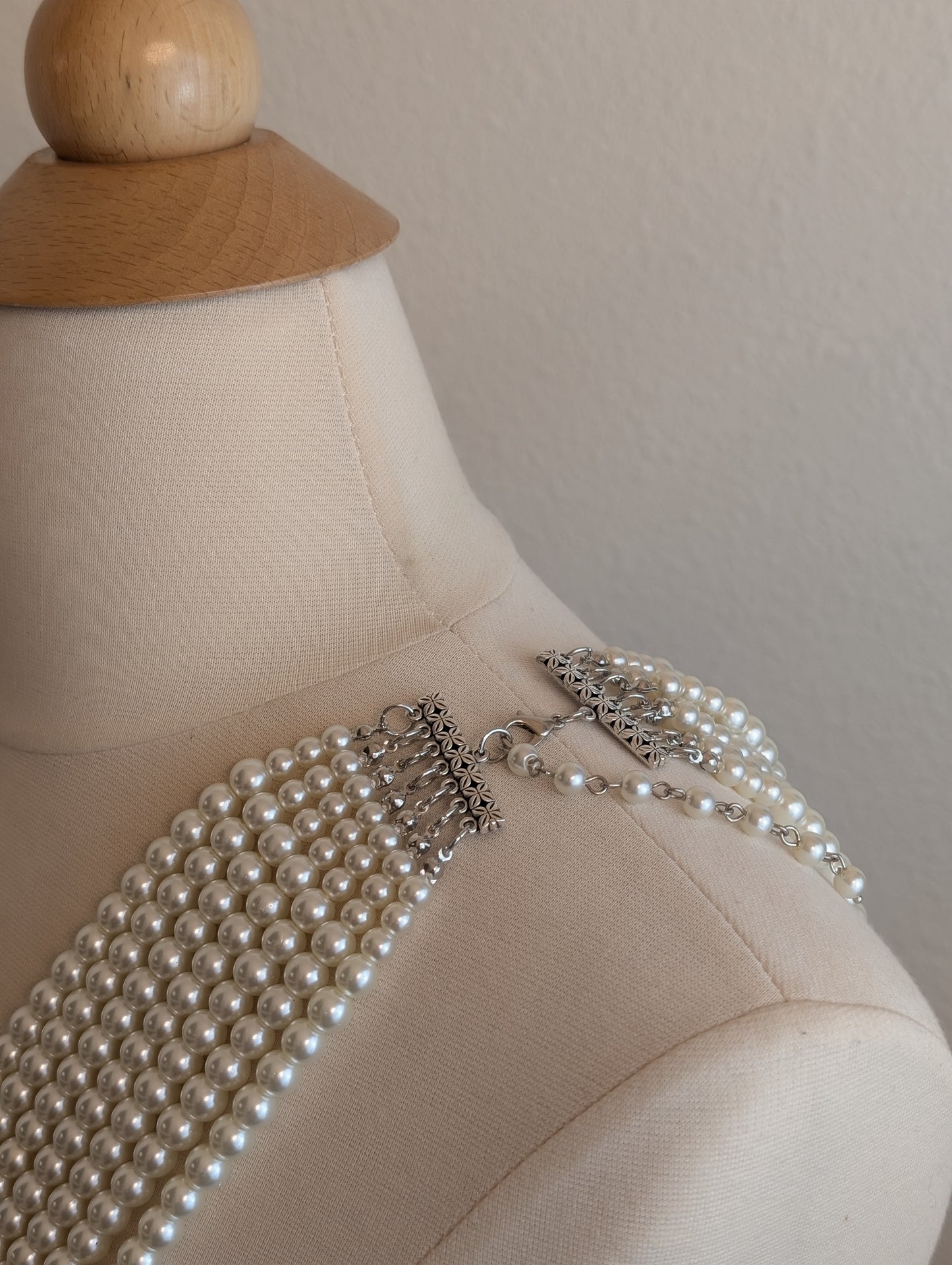 Goddess Crossbody Pearl Necklace