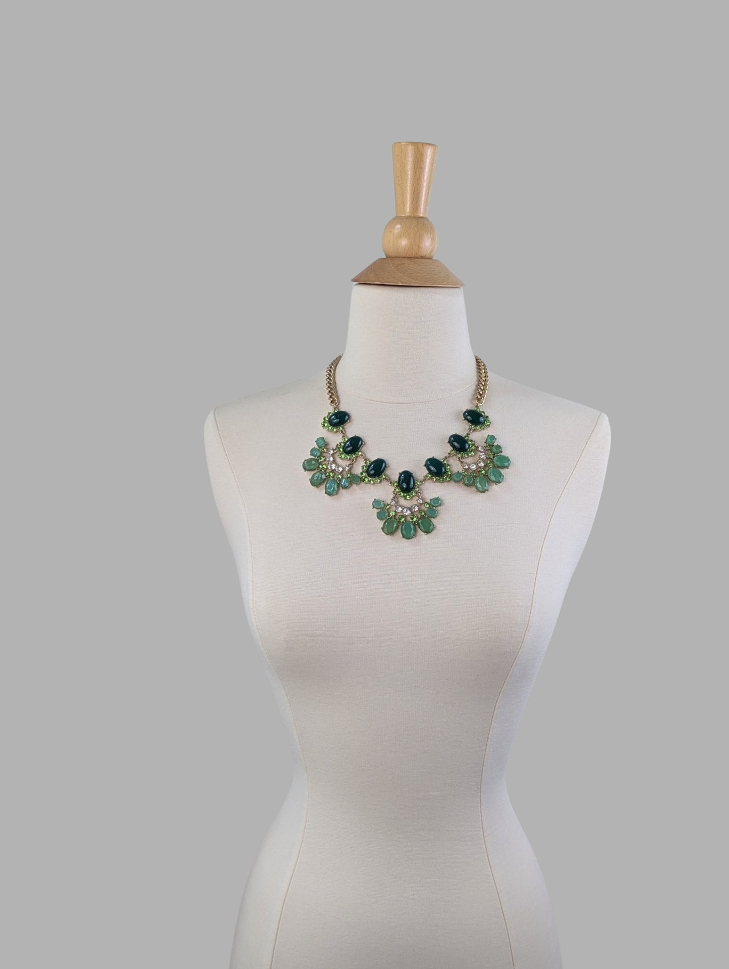Green Fan Necklace