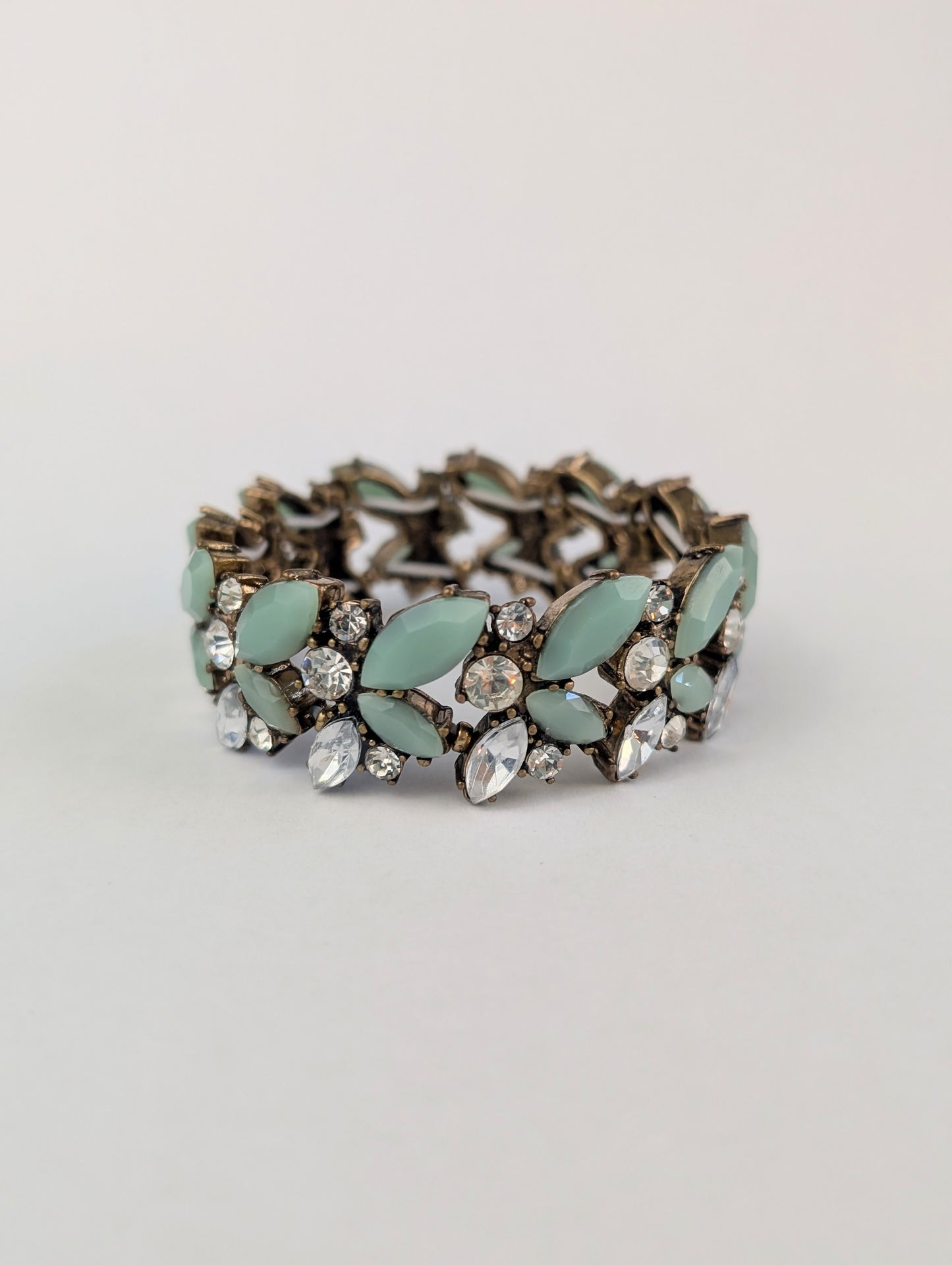 Mint Rhinestone Bracelet