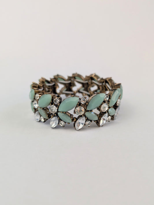 Mint Rhinestone Bracelet