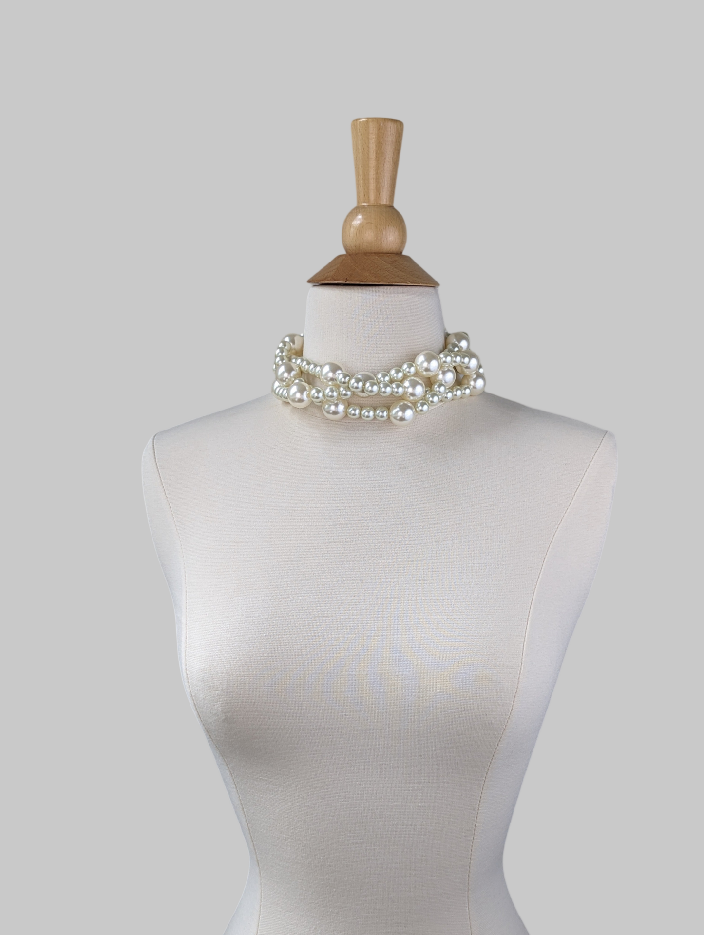 Chunky Twisted Pearl Choker