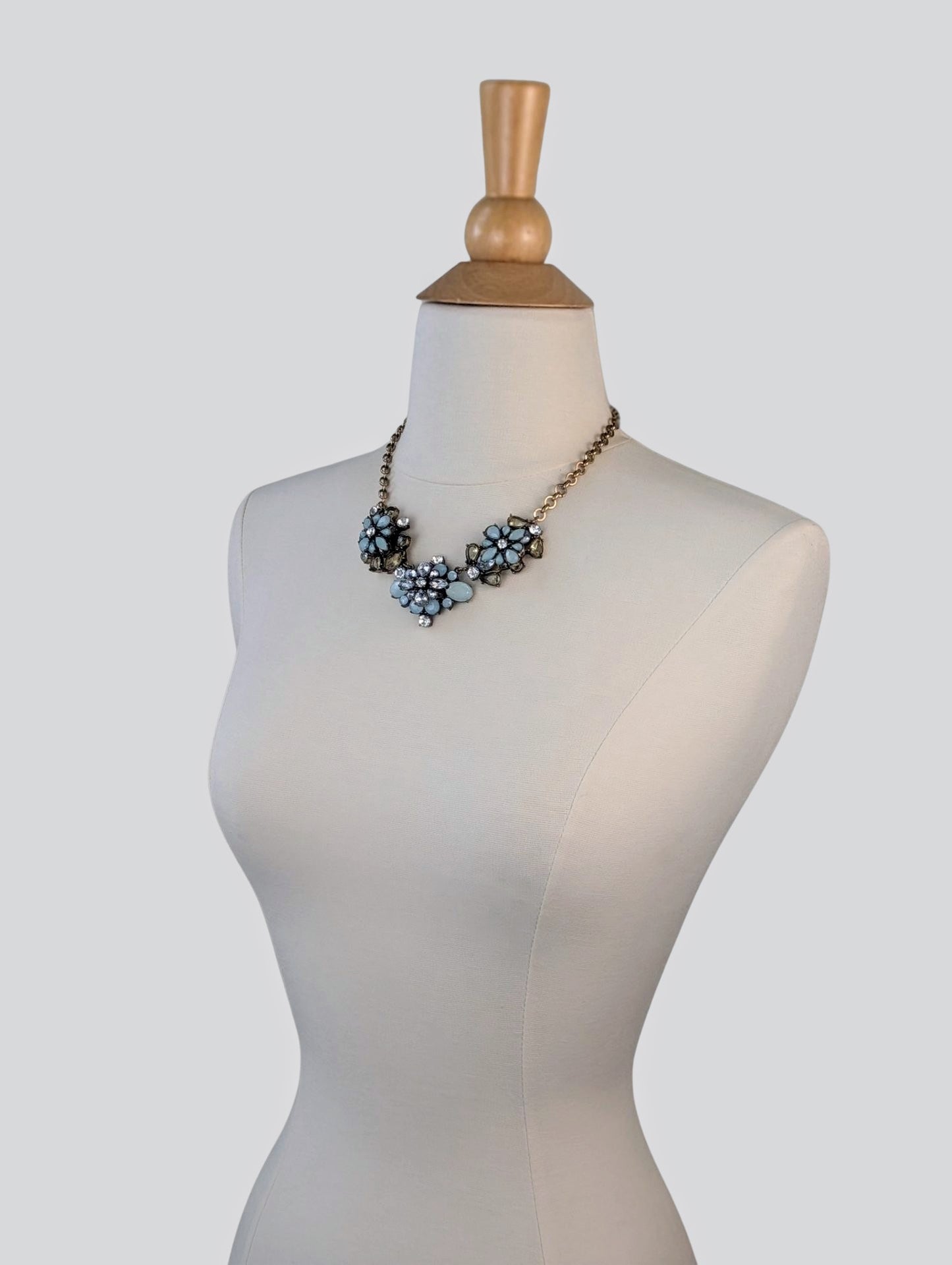 Blue Floral Necklace