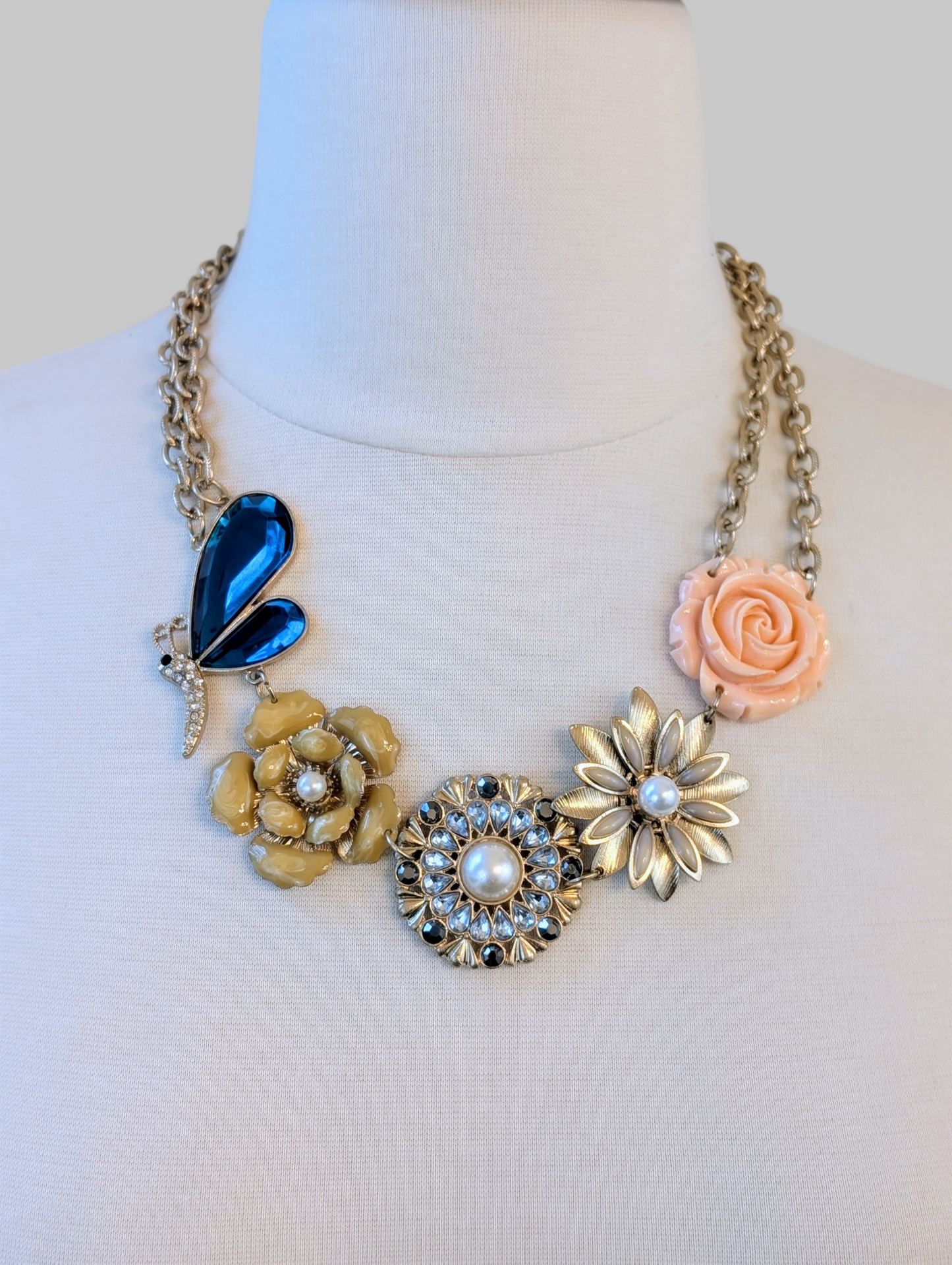 English Garden Floral Necklace