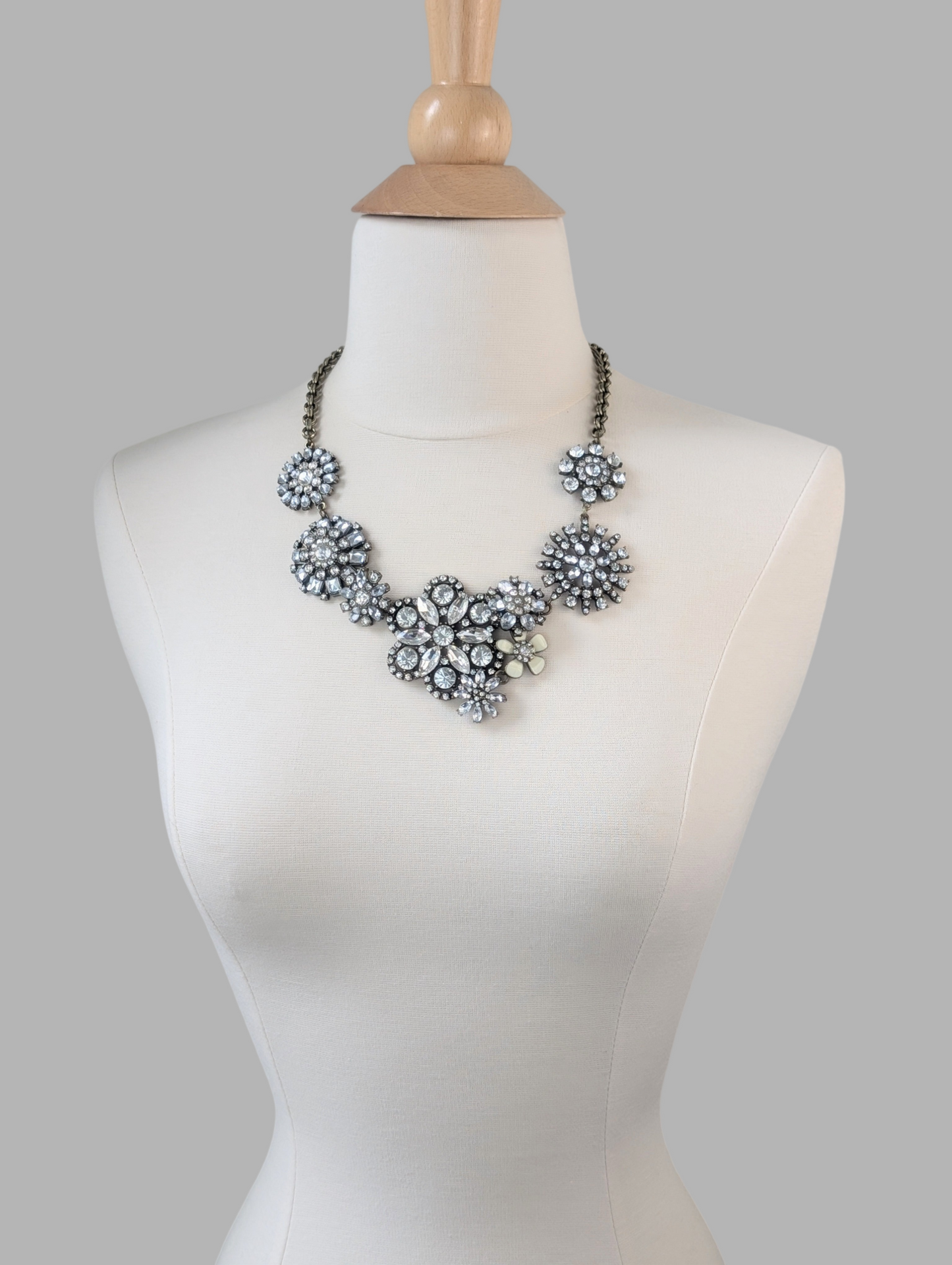 Crystal Garden Floral Necklace