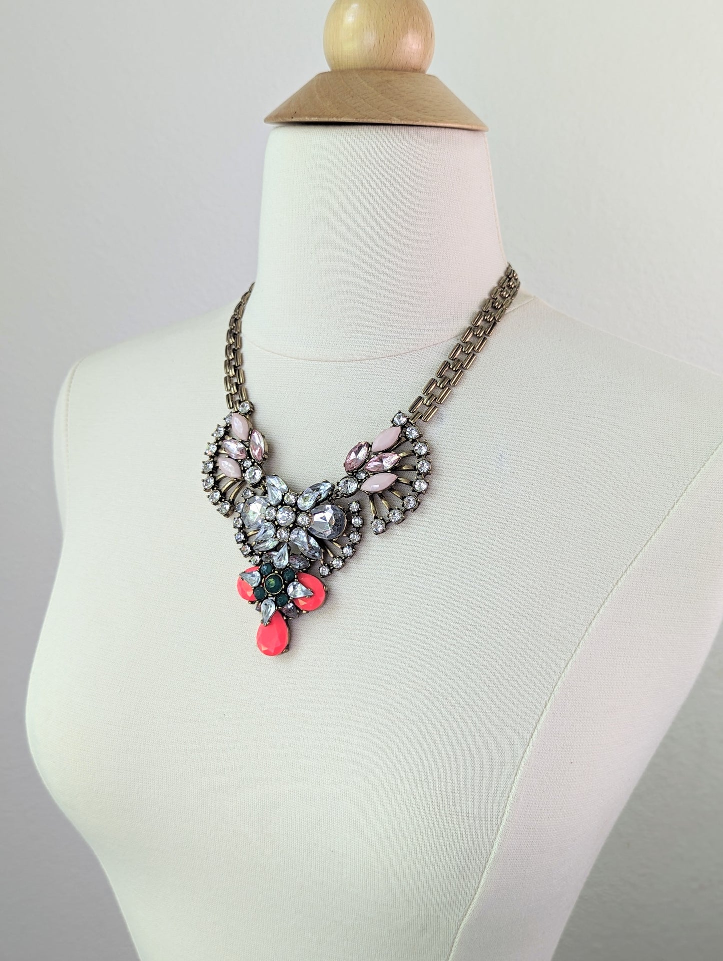 Rhinestone Statement Necklace