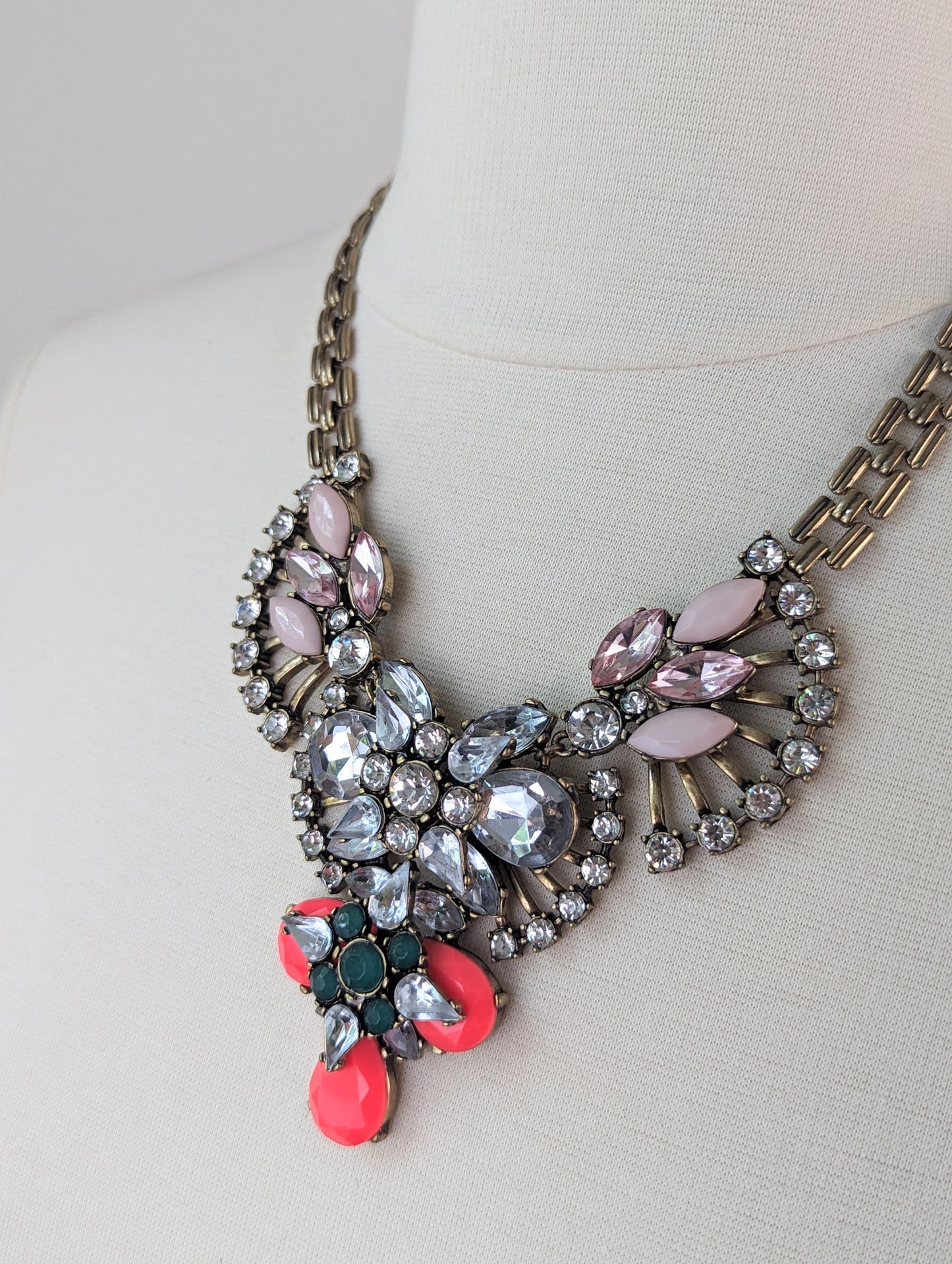 Rhinestone Statement Necklace