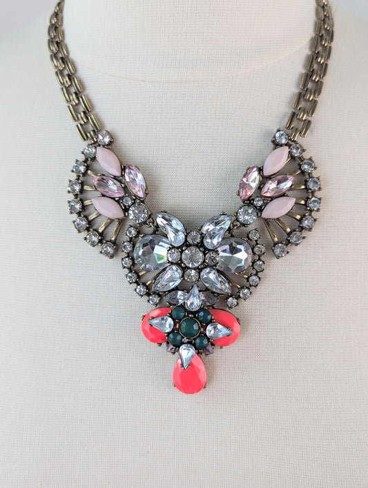 Rhinestone Statement Necklace