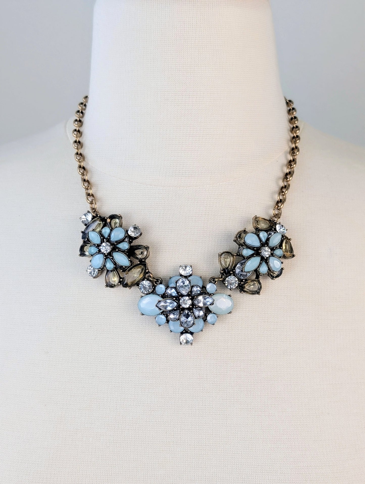 Blue Floral Necklace