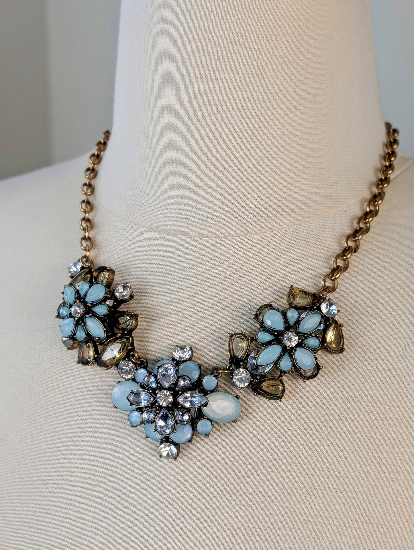 Blue Floral Necklace