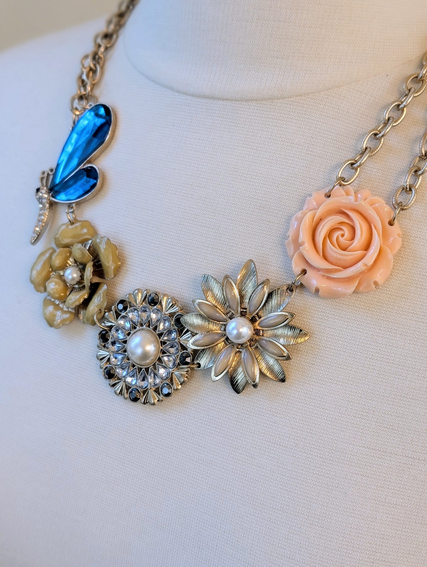 English Garden Floral Necklace