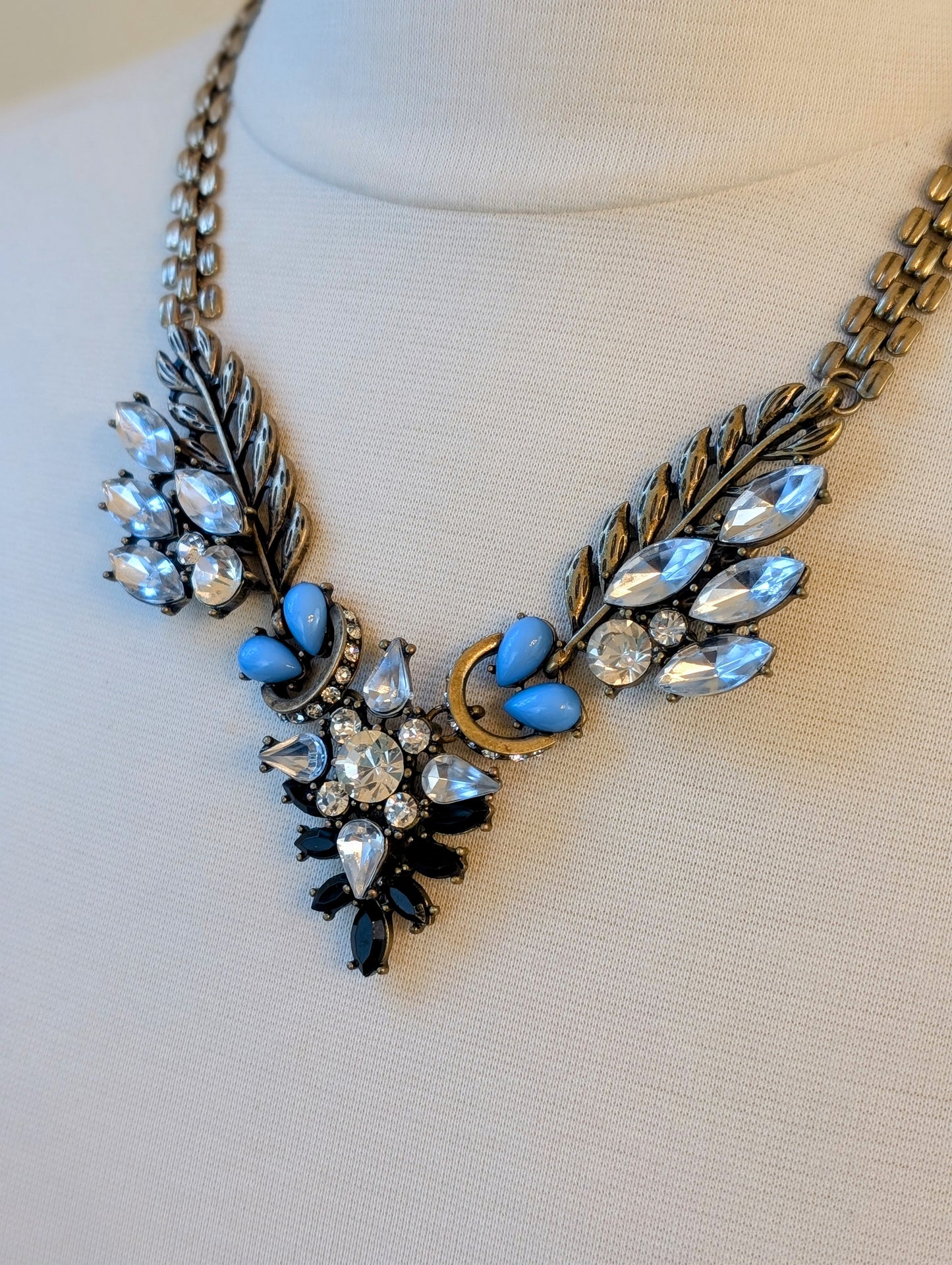 Blue Angel's Wings Necklace