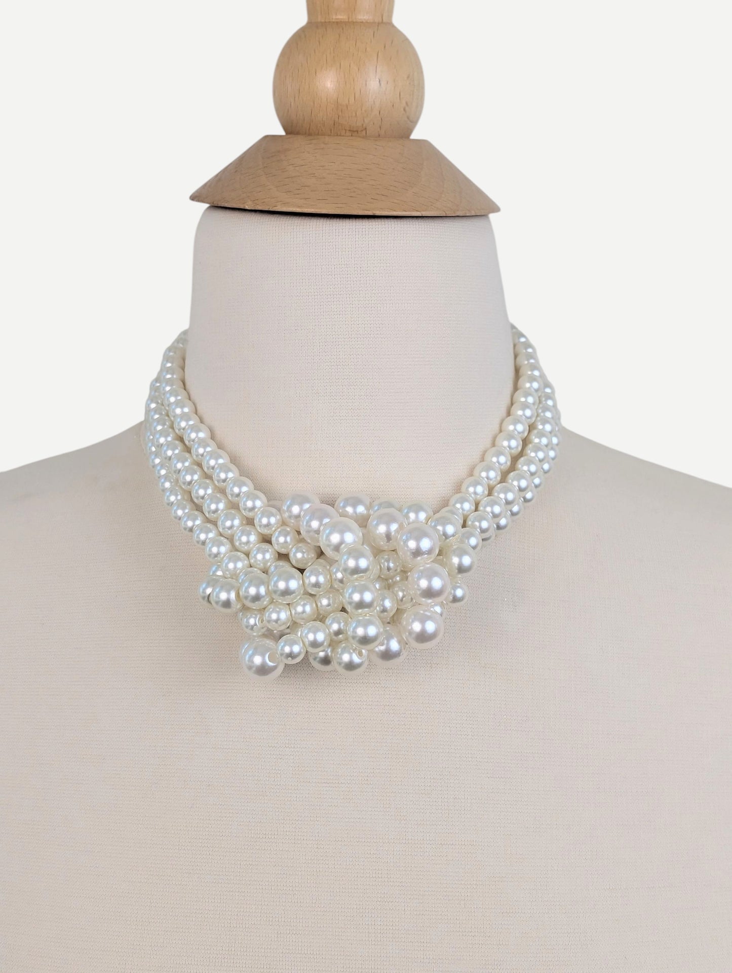 Tied in Elegance Pearl Knot Necklace