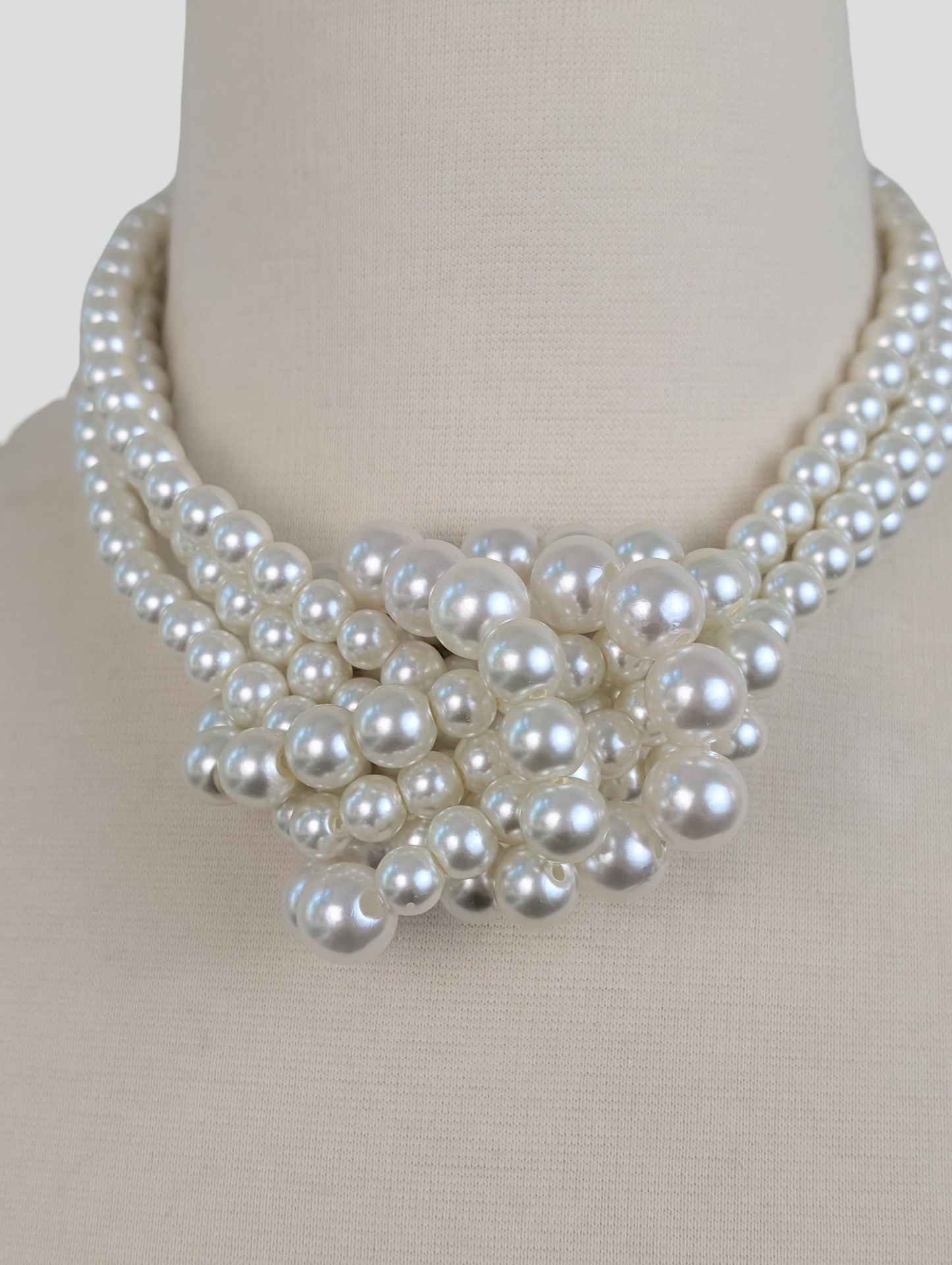 Tied in Elegance Pearl Knot Necklace
