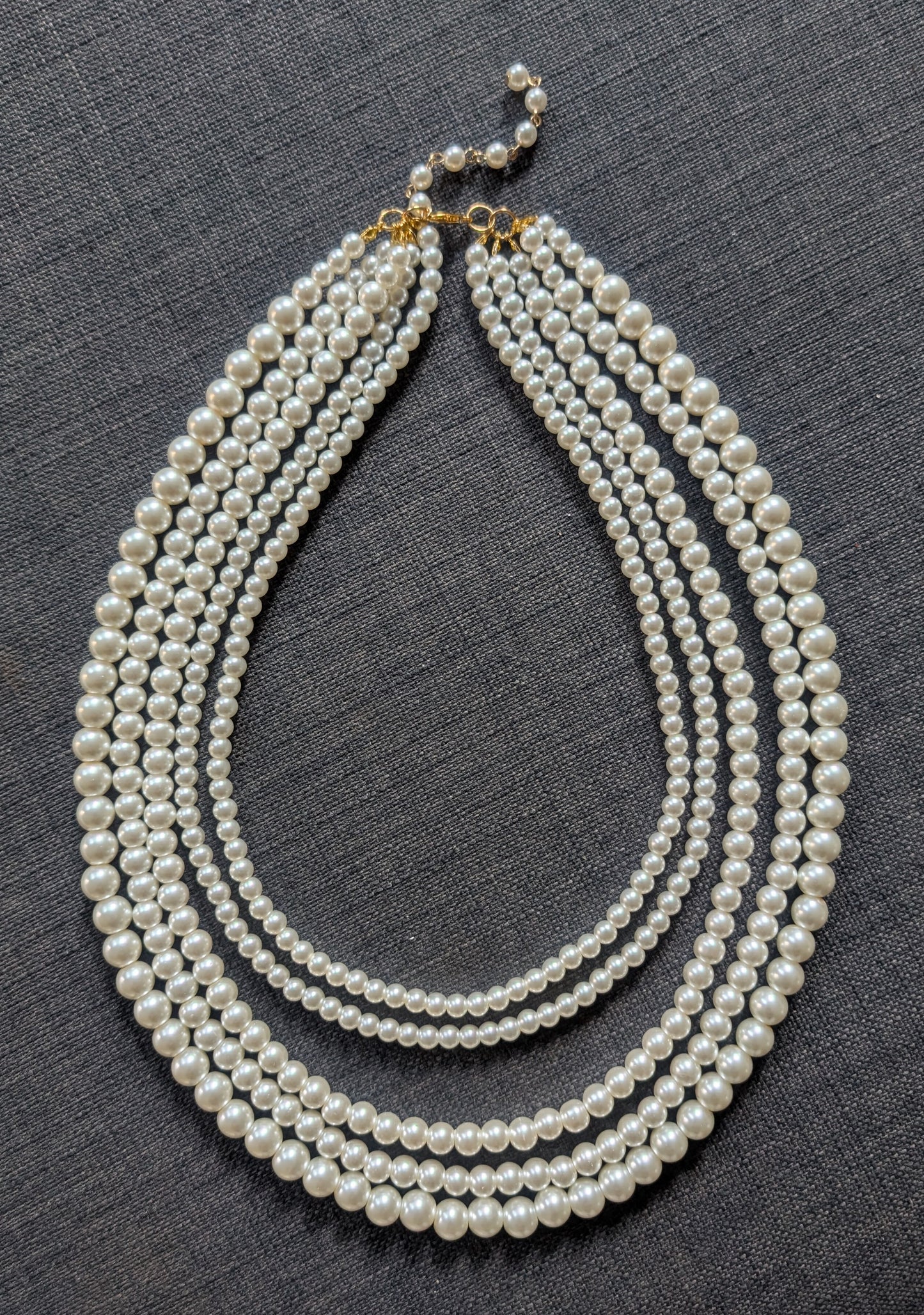 Five Strands Pearl Necklace