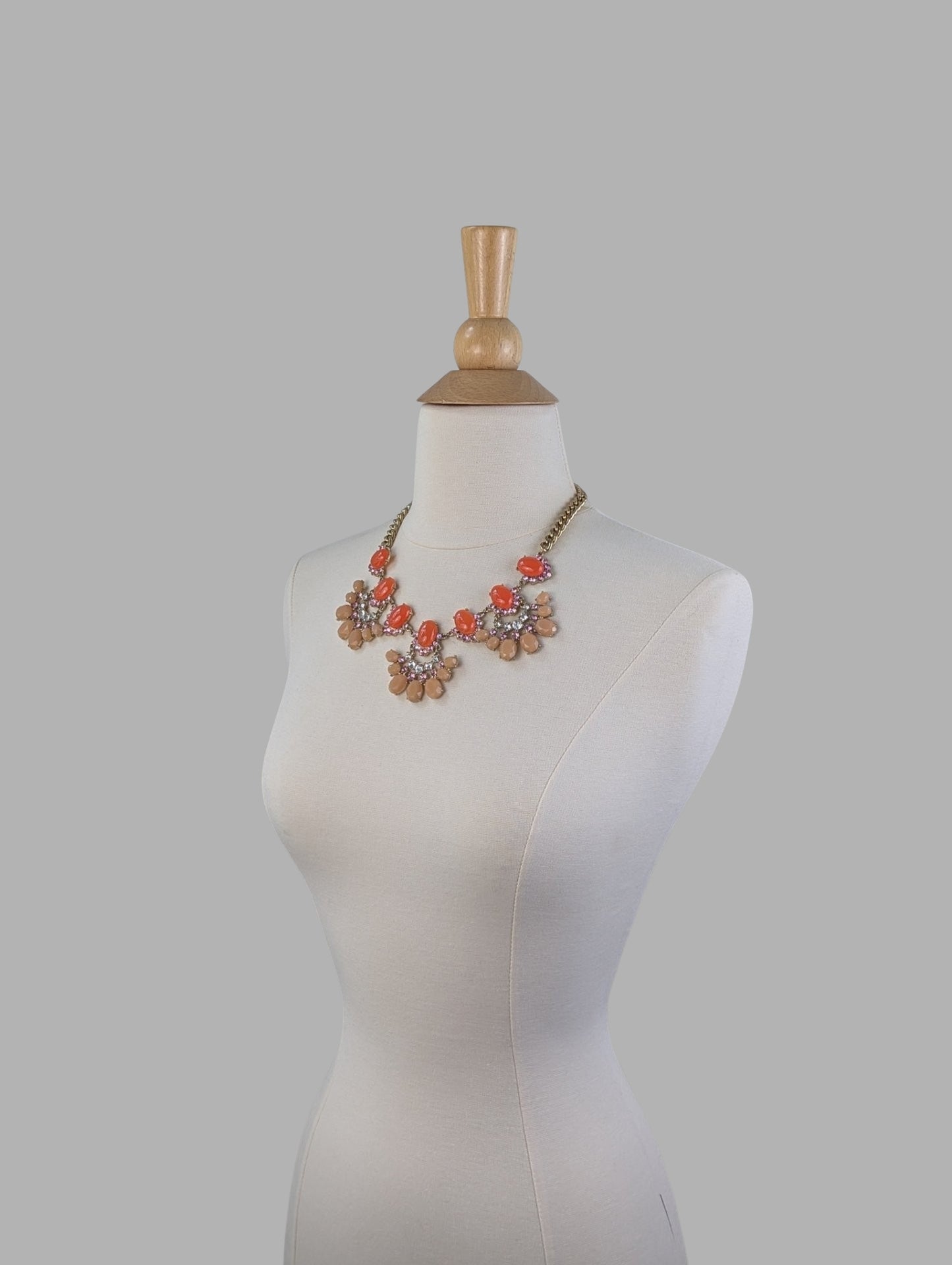 Coral Fan Necklace