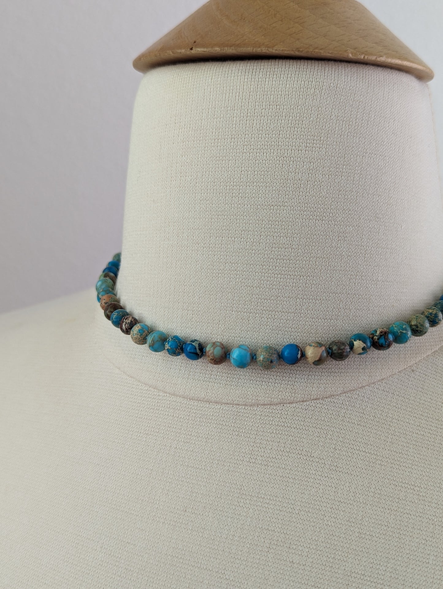 Blue Turquoise Collar Necklace