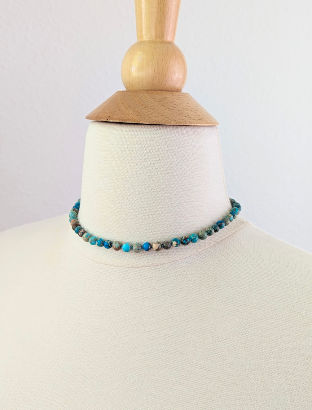 Blue Turquoise Collar Necklace