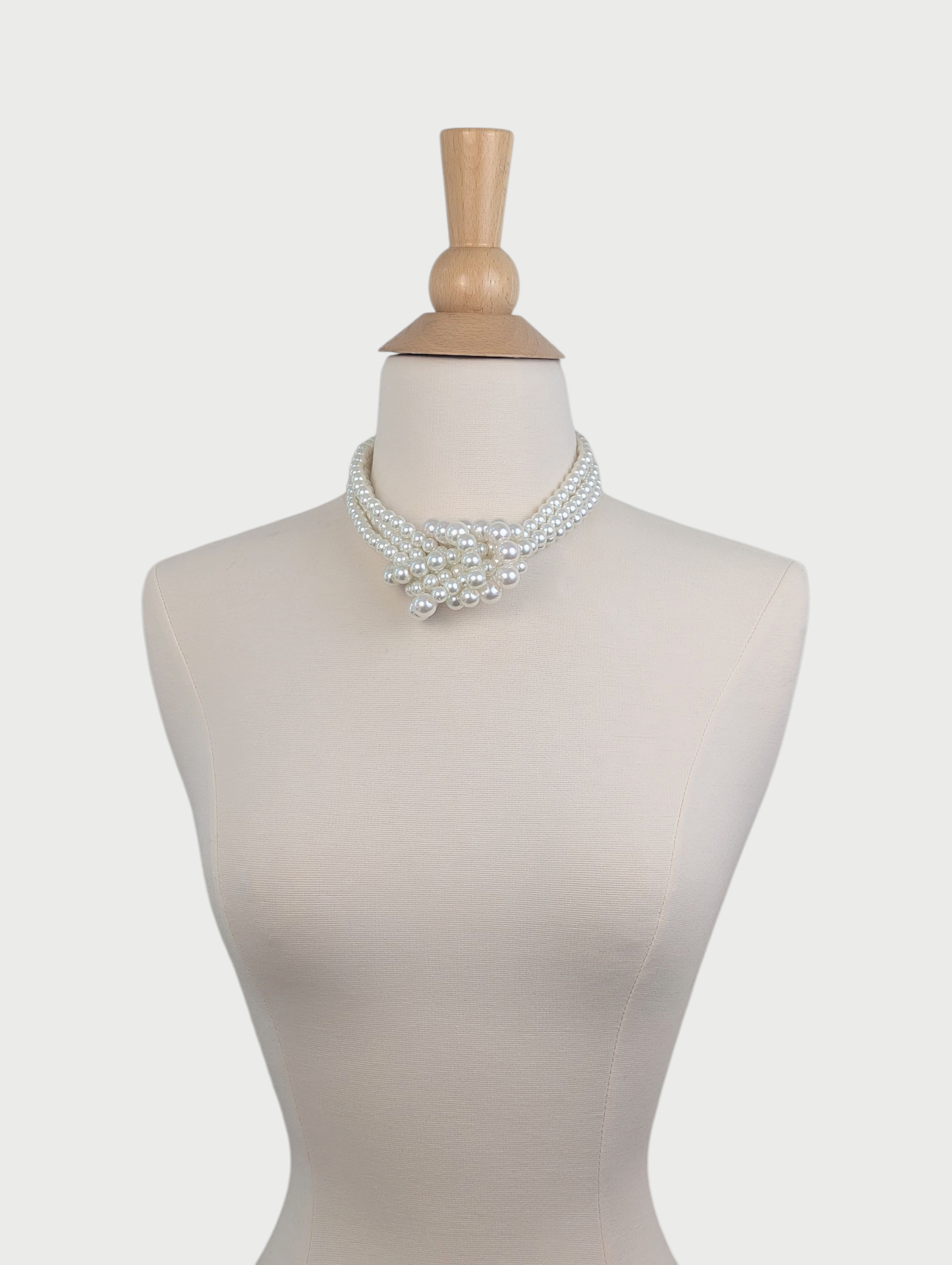 Tied in Elegance Pearl Knot Necklace