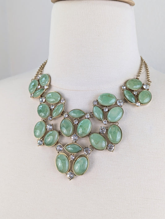 Green Jade Collar Necklace