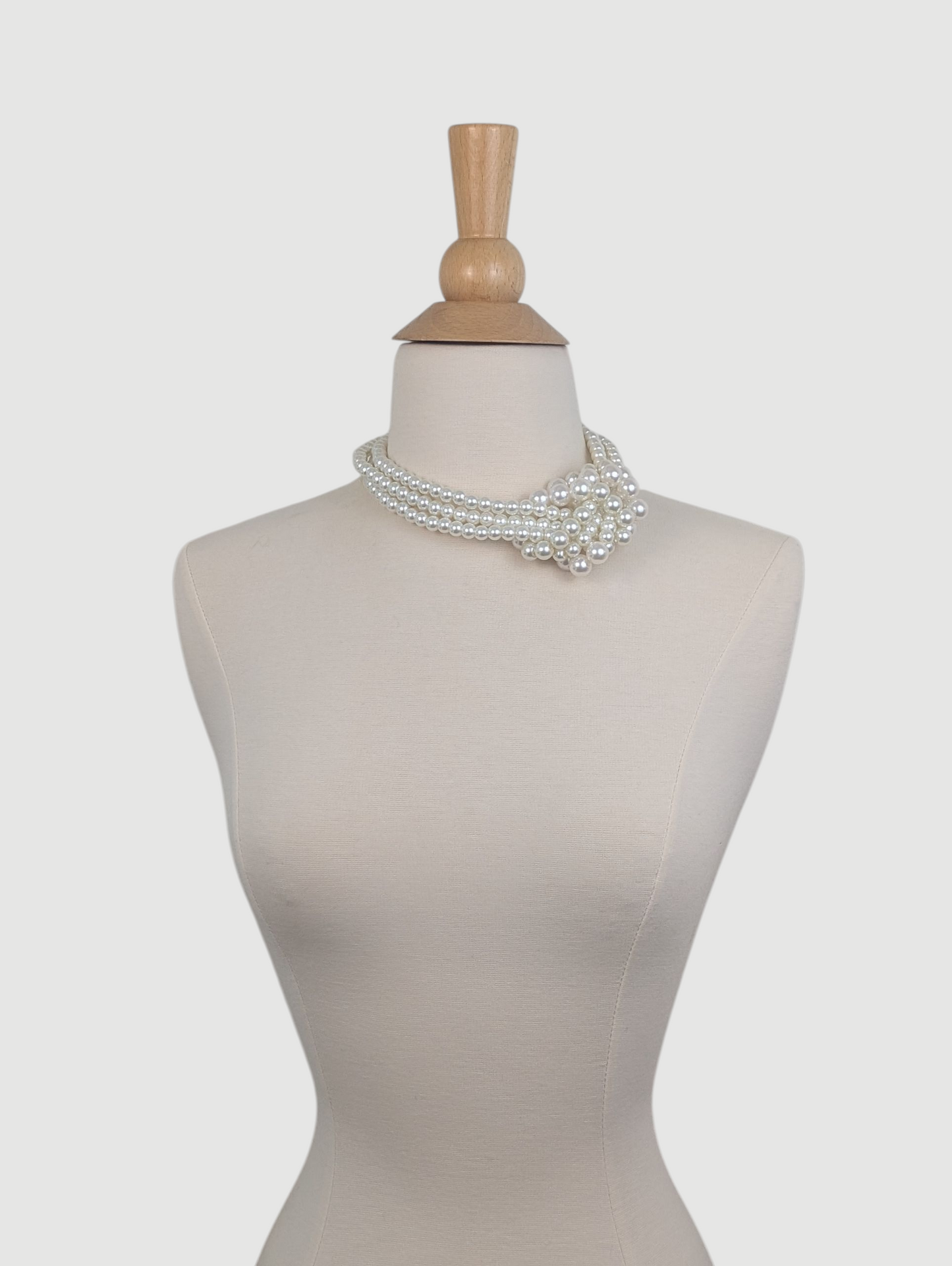 Tied in Elegance Pearl Knot Necklace